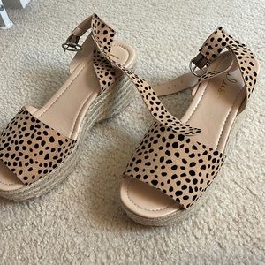 leopard print summer sandels